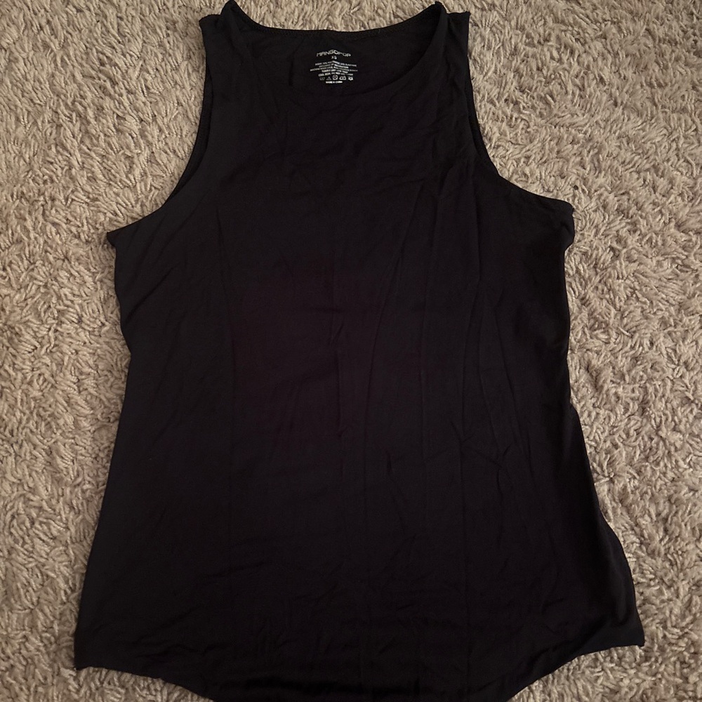 Women's Black Sleeveless Bodysuit